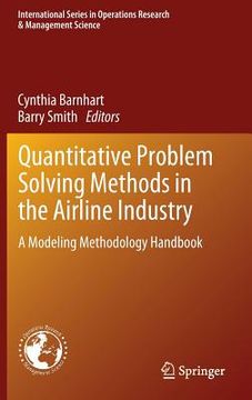 portada quantitative problem solving methods in the airline industry (en Inglés)