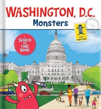 portada Washington D.C. Monsters: A Search-and-Find Book (en Inglés)