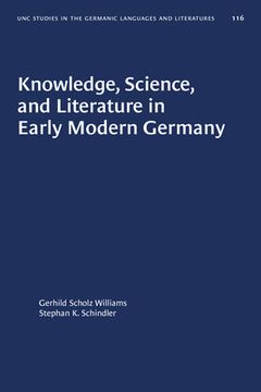portada Knowledge, Science, and Literature in Early Modern Germany (in English)