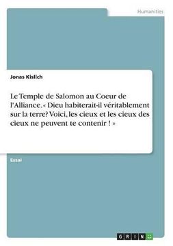portada Le Temple de Salomon Au Coeur de L'Alliance. 2 Samuel 7; 1 Rois 7-8; Jean 2 (French Edition)