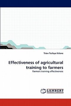 portada effectiveness of agricultural training to farmers