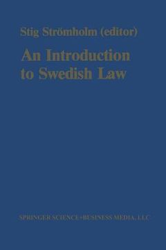 portada An Introduction to Swedish Law: Volume 1 (en Inglés)