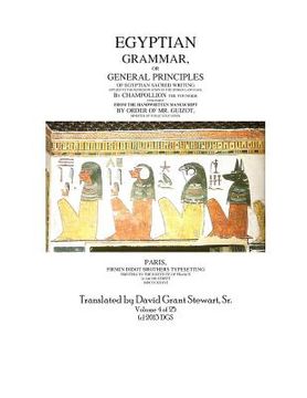 portada Egyptian Grammar, or General Principles of Egyptian Sacred Writing, volume 4 (en Inglés)