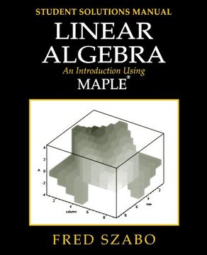 portada Linear Algebra With Maple, lab Manual: An Introduction Using Maple (in English)