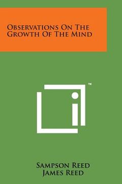 portada Observations on the Growth of the Mind (en Inglés)