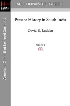 portada peasant history in south india (en Inglés)
