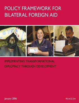 portada Policy Framework for Bilateral Foreign Aid (en Inglés)