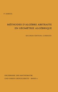 portada Methodes d'Algebre Abstraite En Geometrie Algebrique (en Francés)