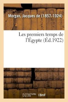 portada Les Premiers Temps de l'Égypte (in French)