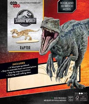 portada Incredibuilds: Jurassic World: Raptor Book and 3d Wood Model (in English)