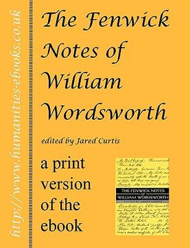 portada the fenwick notes of william wordsworth (en Inglés)