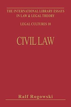 portada Civil law and Legal Theory (International Library of Essays in law and Legal Theory) (en Inglés)