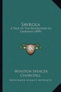portada savrola: a tale of the revolution in laurania (1899)