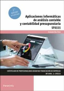 portada Aplicaciones Informáticas de Análisis Contable y Presupuestos: Rústica (8) (in Spanish)