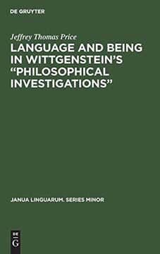 portada Language and Being in Wittgenstein's "Philosophical Investigations" (Janua Linguarum. Series Minor) (en Inglés)