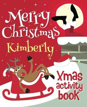 portada Merry Christmas Kimberly - Xmas Activity Book: (Personalized Children's Activity Book)