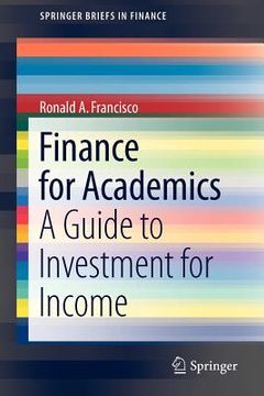 portada finance for academics (en Inglés)