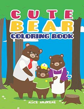 portada Bear Coloring Book: Coloring and Activity Books for Kids Ages 4-8 (en Inglés)