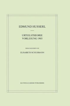 portada Urteilstheorie Vorlesung 1905 (Husserliana: Edmund Husserl – Materialien)