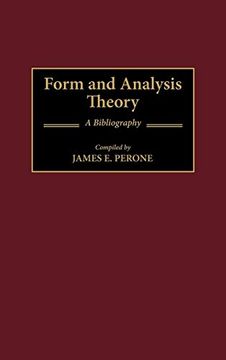 portada Form and Analysis Theory: A Bibliography (en Inglés)
