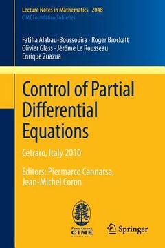 portada control of partial differential equations (in English)