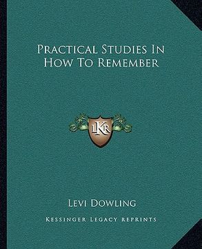 portada practical studies in how to remember (en Inglés)