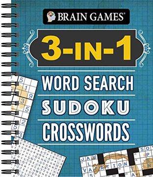 portada Brain Games - 3-In-1: Word Search, Sudoku, Crosswords 