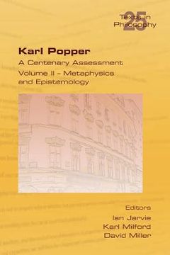 portada Karl Popper. A Centenary Assessment. Volume II - Metaphysics and Epistemology (en Inglés)