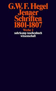 portada Werke in 20 Bänden mit Registerband: 20 Jenaer Schriften 1801-1807: Bd 2 (Suhrkamp Taschenbuch Wissenschaft) (en Alemán)