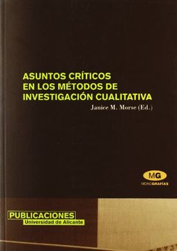 portada Asuntos Criticos en los Metodos de Investigacion Cualitativa (in Spanish)