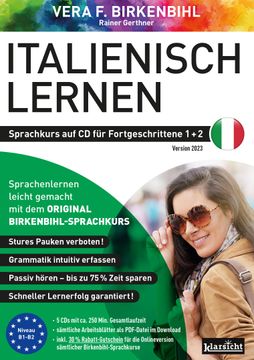 portada Italienisch Lernen für Fortgeschrittene 1+2 (Original Birkenbihl), Audio-Cd