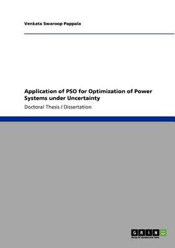 portada application of pso for optimization of power systems under uncertainty (en Inglés)