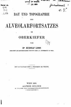 portada Bau und Topographie des Alveolarfortsatzes im Oberkiefer (en Alemán)