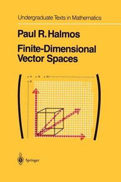 portada finite-dimensional vector spaces (en Inglés)