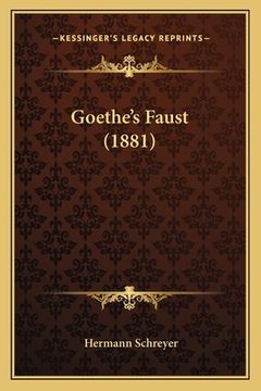 portada Goethe's Faust (1881) (in German)