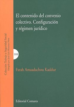 portada CONTENIDO DEL CONVENIO COLECTIVO CONFIGURACION Y REGIMEN JURIDICO