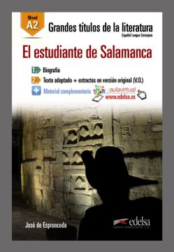 portada Gtl a2 - el Estudiante de Salamanca (Lecturas - Jóvenes y Adultos - Grandes Títulos de la Literatura - Nivel a2)
