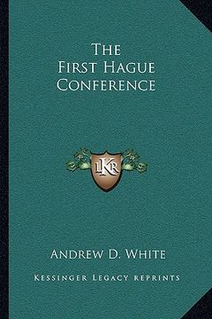 portada the first hague conference (en Inglés)