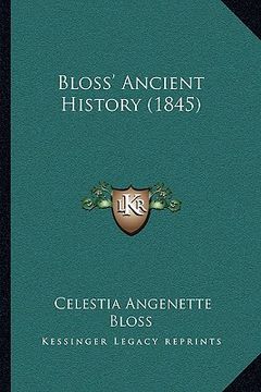 portada bloss' ancient history (1845) (en Inglés)