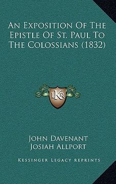 portada an exposition of the epistle of st. paul to the colossians (1832)