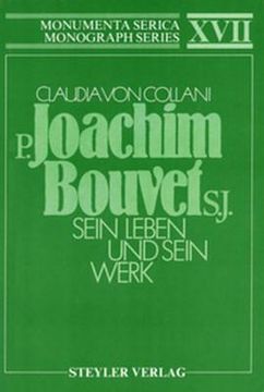 portada P. Joachim Bouvet S. Jo Sein Leben und Sein Werk (en Inglés)