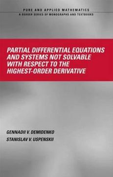 portada partial differential equations and systems not solvable with respect to the highest-order derivative (en Inglés)