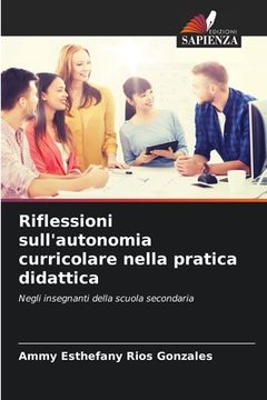 portada Riflessioni sull'autonomia curricolare nella pratica didattica (en Italiano)