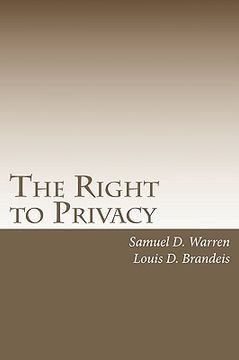 portada the right to privacy (in English)