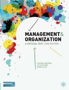 portada Management and Organization: A Critical Text (en Inglés)
