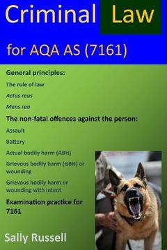 portada Criminal Law for AQA AS: plus the rule of law and links to the non-substantive law (the English legal system) (en Inglés)