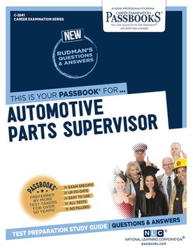 portada Automotive Parts Supervisor (C-2841): Passbooks Study Guide Volume 2841 (in English)