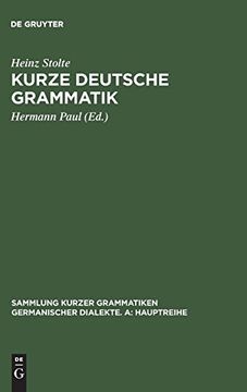portada Kurze Deutsche Grammatik (en Alemán)