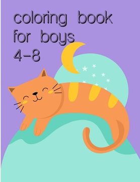 portada Coloring Book For Boys 4-8: An Adorable Coloring Book with Cute Animals, Playful Kids, Best Magic for Children (en Inglés)