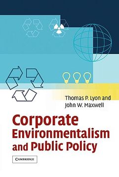 portada Corporate Environmentalism and Public Policy (en Inglés)